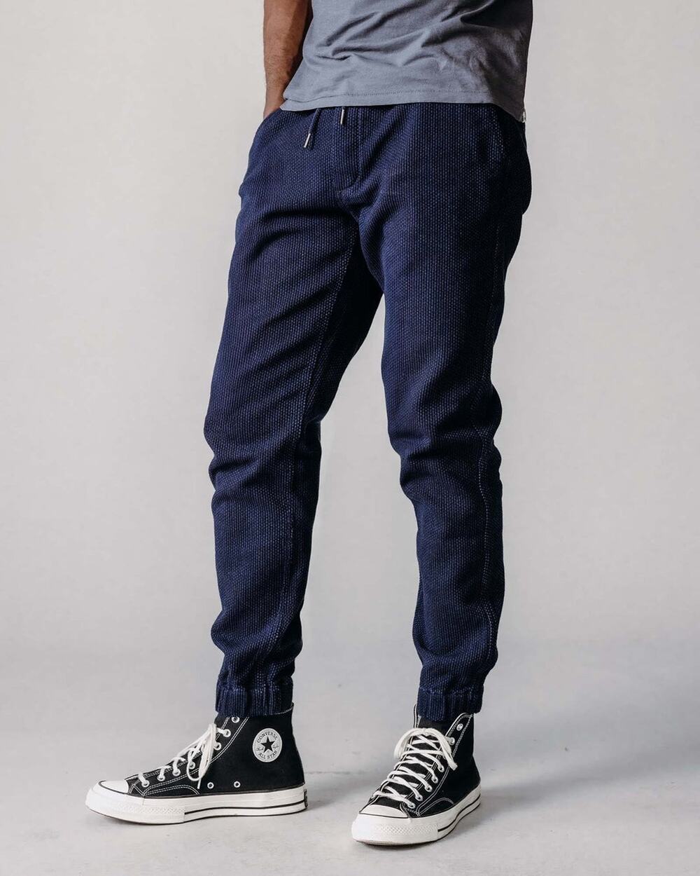 Taylor Stitch The Apres Pant Jogger Mens Indigo Blue S Sashiko - Worn Once!